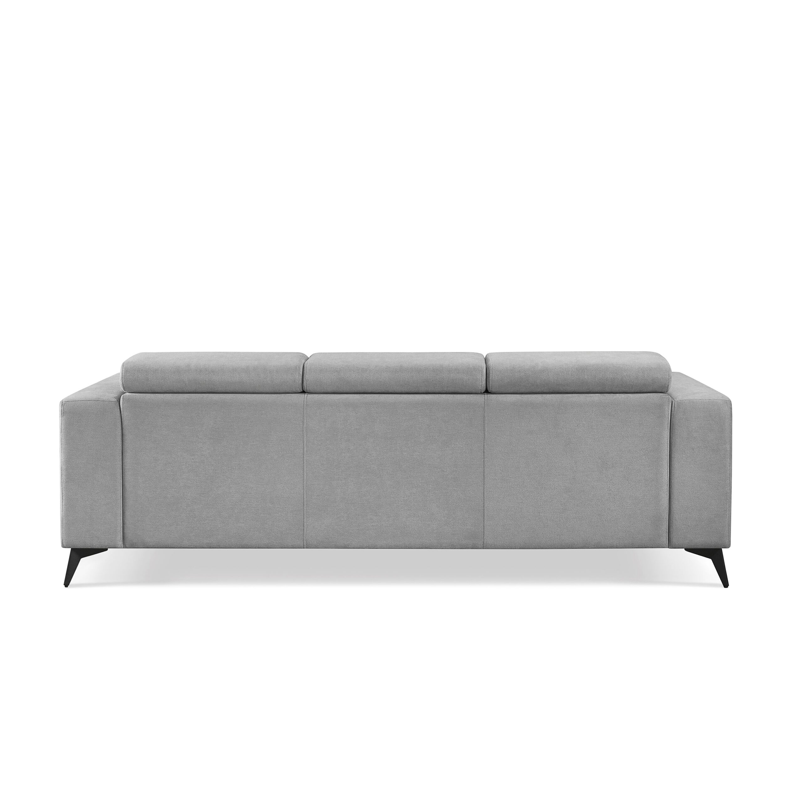 Adriano 2.15m 3-Seater Fabric Sofa with Ottoman - Image 3