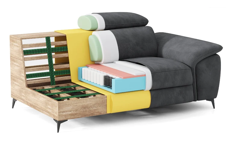 Moderno L-Shape 3-Seater Electric Recliner Sofa - Image 3