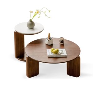 Pallavi Sintered Stone Nesting Coffee Table Set