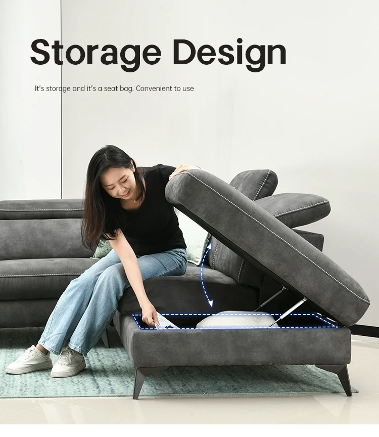 Moderno L-Shape 3-Seater Electric Recliner Sofa - Image 4