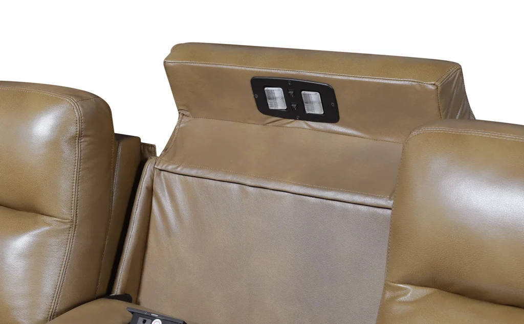 Valentio Premium 2-Seater Recliner Sofa with Console - Image 5