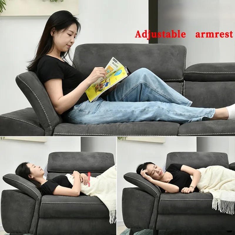 Moderno L-Shape 3-Seater Electric Recliner Sofa - Image 8