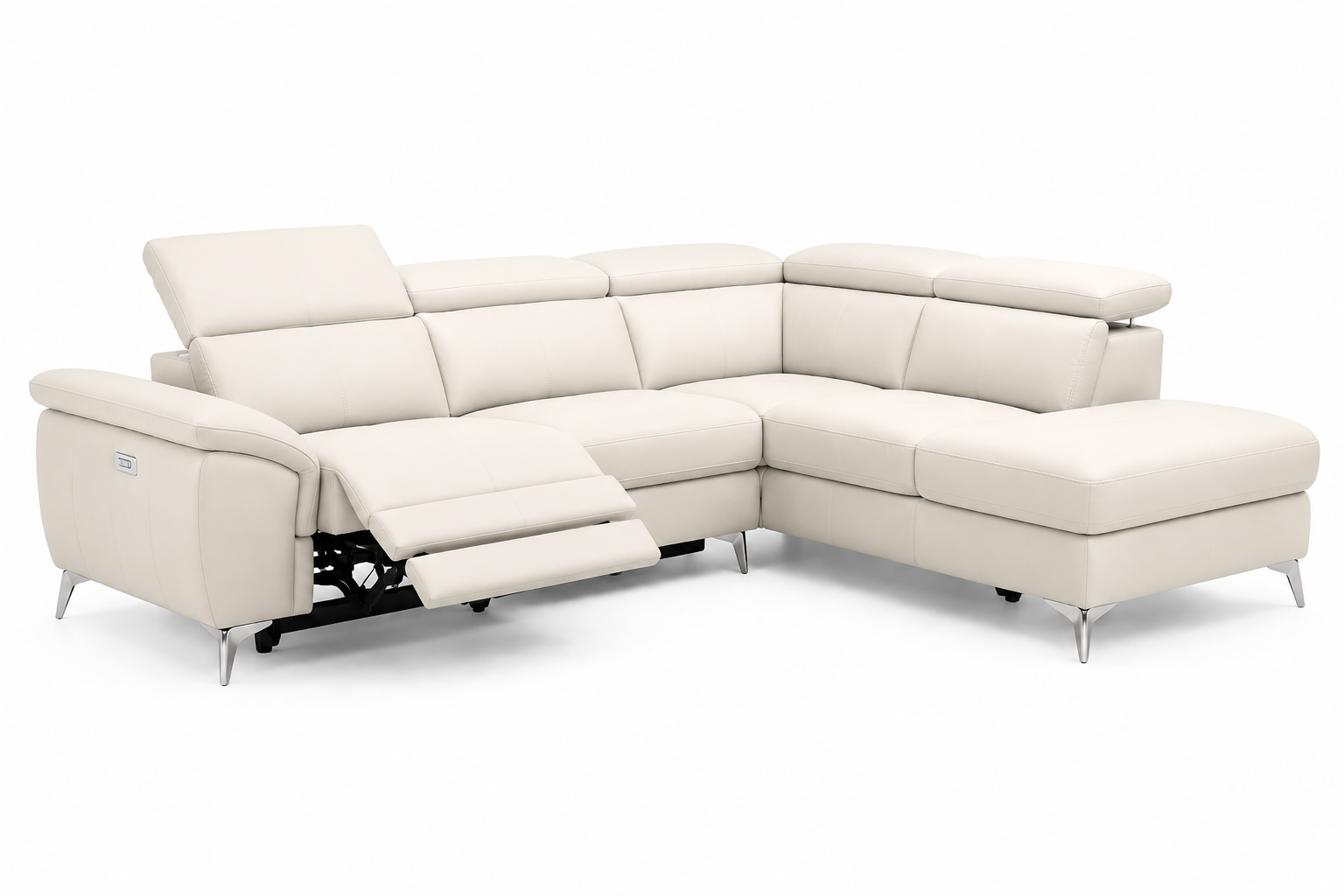 Moderno L-Shape 3-Seater Electric Recliner Sofa - Image 10