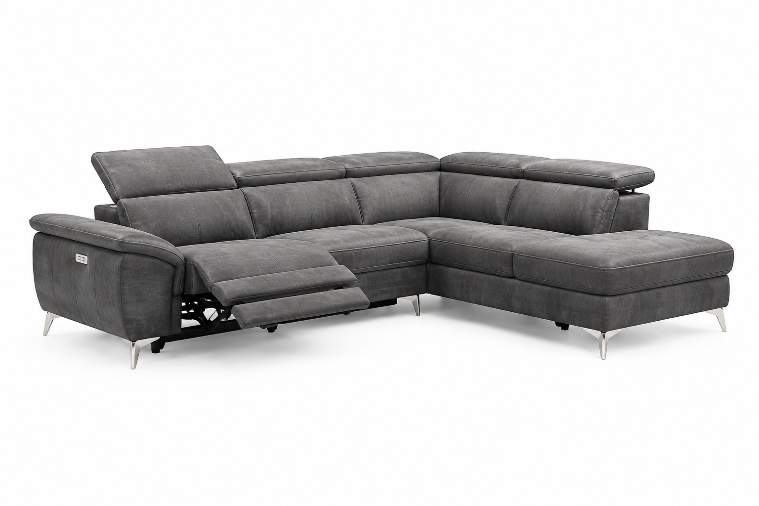 Moderno L-Shape 3-Seater Electric Recliner Sofa - Image 11