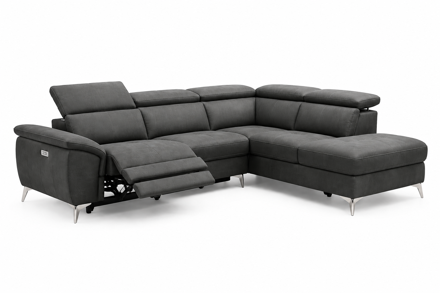 Moderno L-Shape 3-Seater Electric Recliner Sofa - Image 13