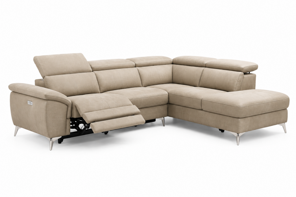 Moderno L-Shape 3-Seater Electric Recliner Sofa - Image 14