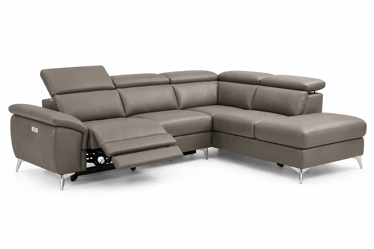 Moderno L-Shape 3-Seater Electric Recliner Sofa - Image 16