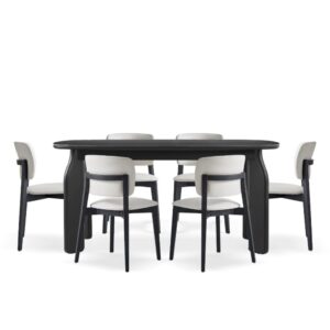 Cypress 6-Seater Dining Set with Sintered Stone Tabletop