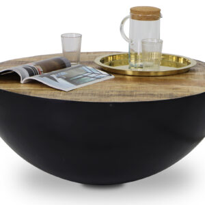 Yeng Reclaimed Mango Wood Drum Coffee Table